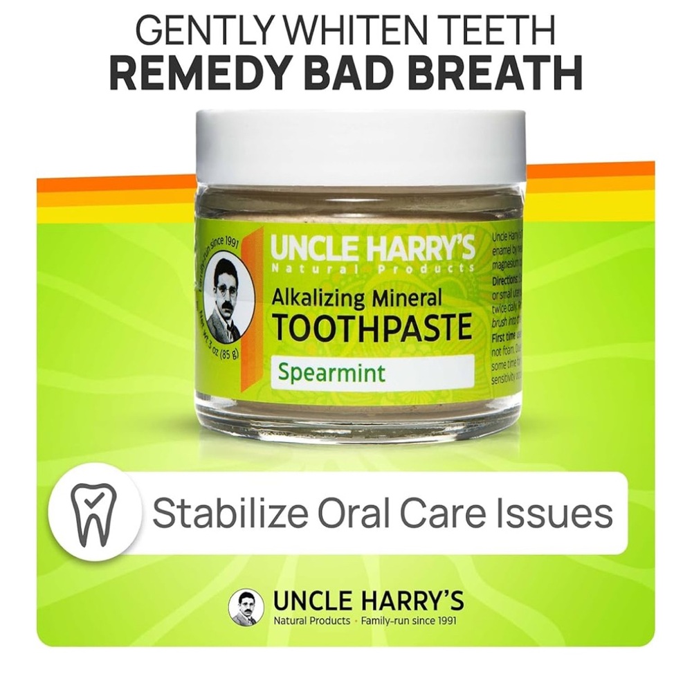 Uncle Harry's Alkalizing Mineral Toothpaste